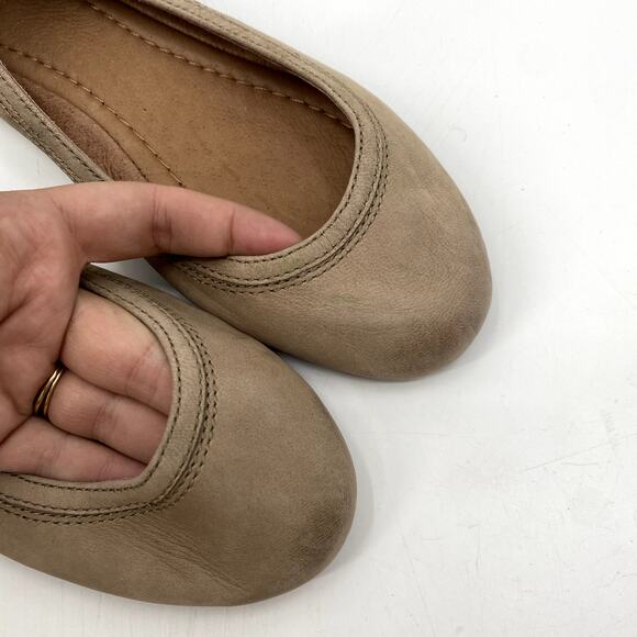 Frye Tan Round Toe ballet Flats - Picture 3 of 6